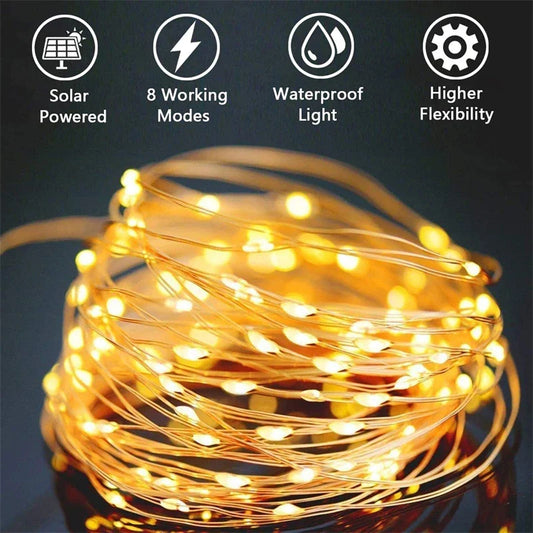 Zvulls SolarGlow Fairy String Lights