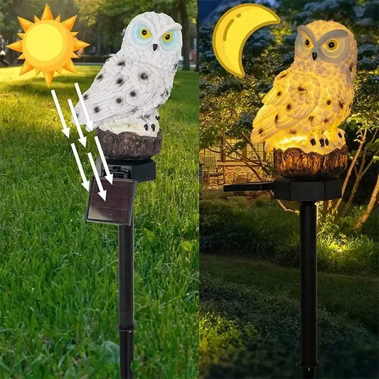 Solar Owl Garden Light – Waterproof LED Outdoor Decor