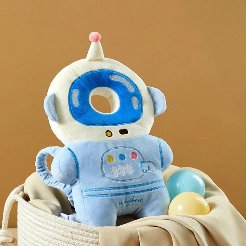 Adorable Cartoon Astronaut Baby Head Protector Pillow - Ultimate Safety Cushion for Newborns and Toddlers