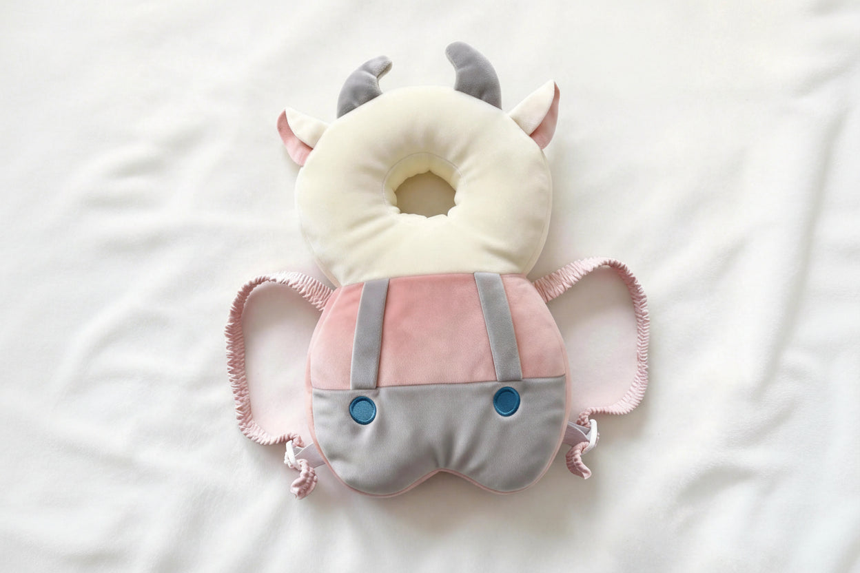 Adorable Cartoon Astronaut Baby Head Protector Pillow - Ultimate Safety Cushion for Newborns and Toddlers