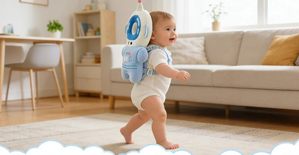 Adorable Cartoon Astronaut Baby Head Protector Pillow - Ultimate Safety Cushion for Newborns and Toddlers